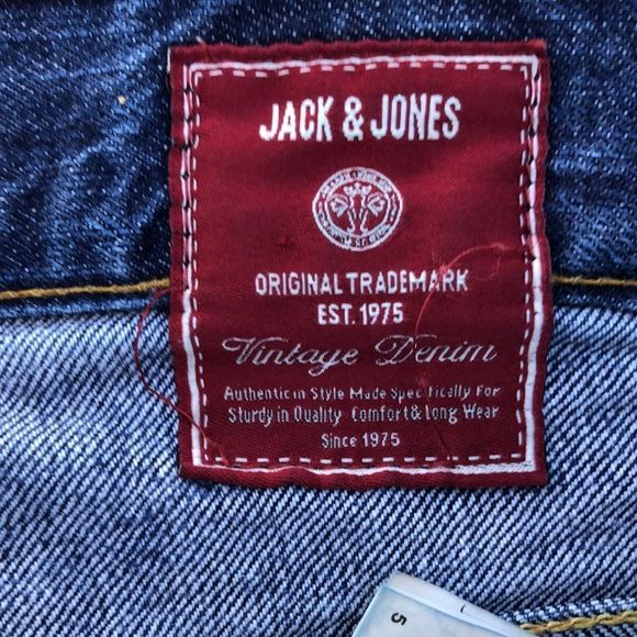Jack Jones Jeans Men's W32 L36 Gate One Straight Leg Button Fly indigo - spark - Picture 3 of 7